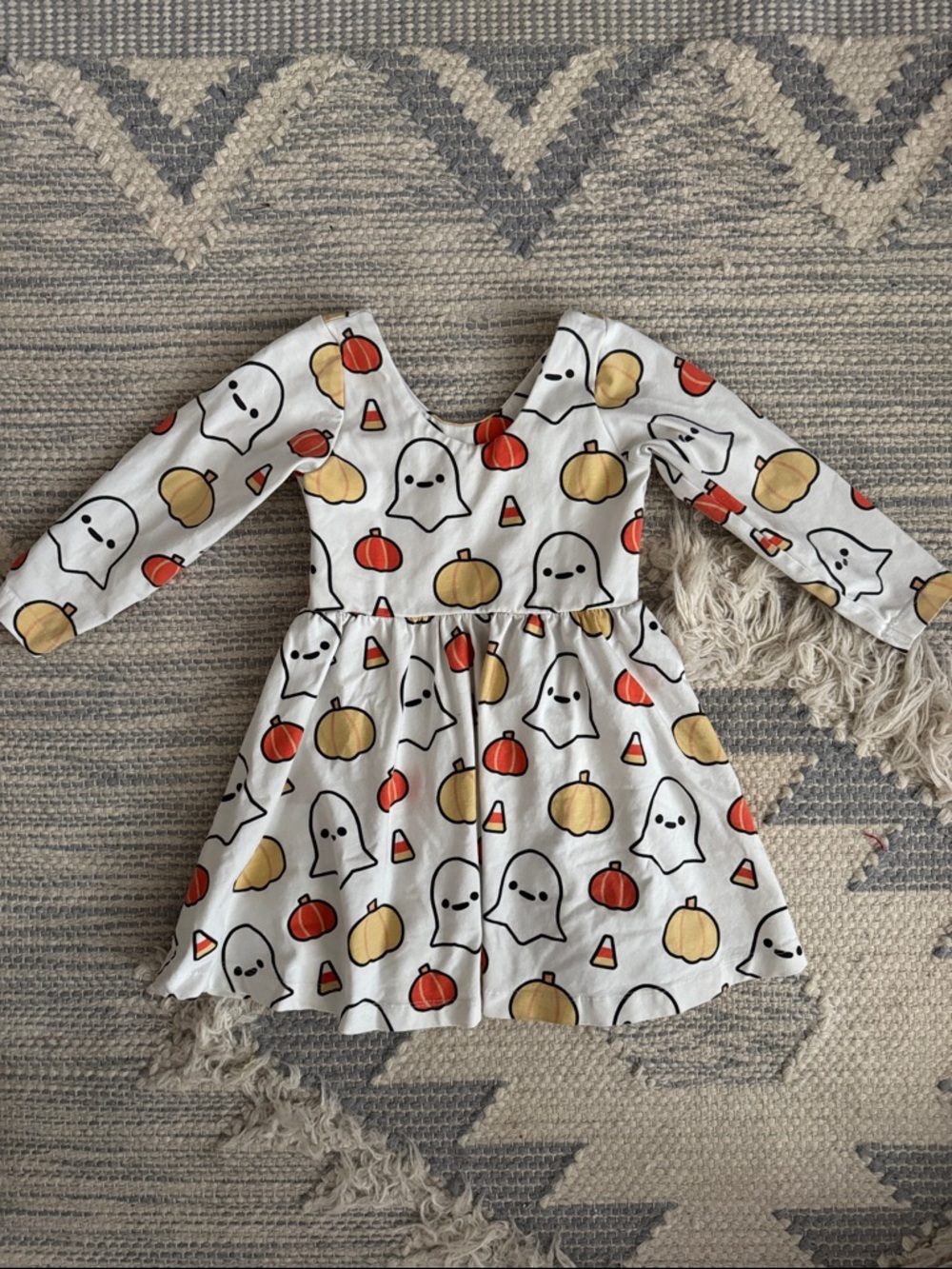 Monica & Andy Kids Halloween Ghost & Pumpkin Dress